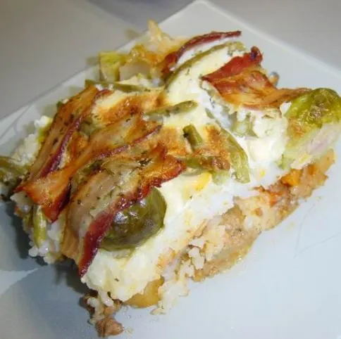 Darált hússal rakott zöldségek recept