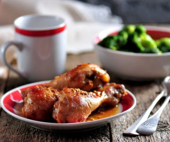 Mézes-csilis csirkecomb recept