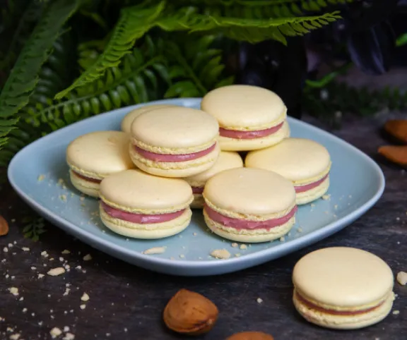 Eperkrémes macaron recept
