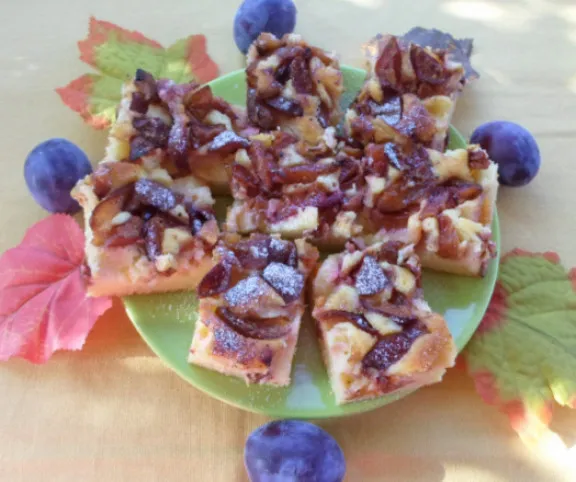 Mascarponés-szilvás lepény recept