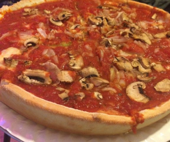 Chicagoi deep dish pizza recept