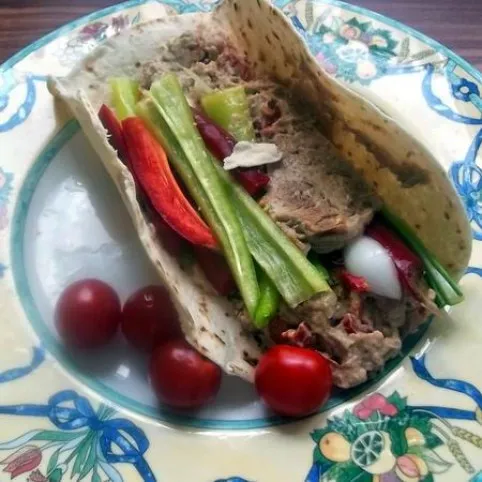 Hummus pitában recept