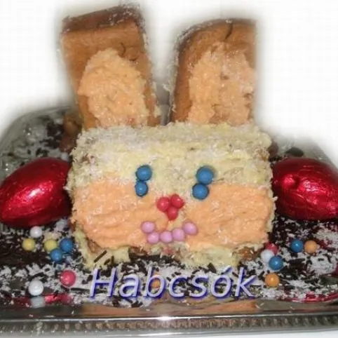 Nyuszi piskótatorta recept
