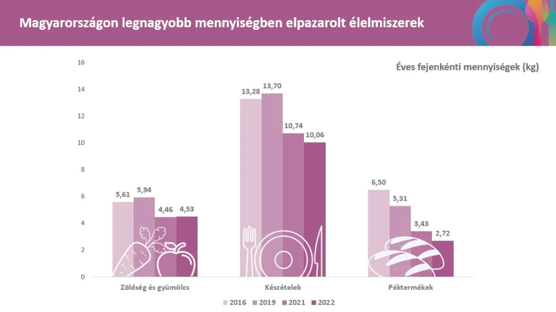 Ezek a legnagyobb mennyiségben pazarolt élelmiszerek Magyarországon /Fotó: Nébih