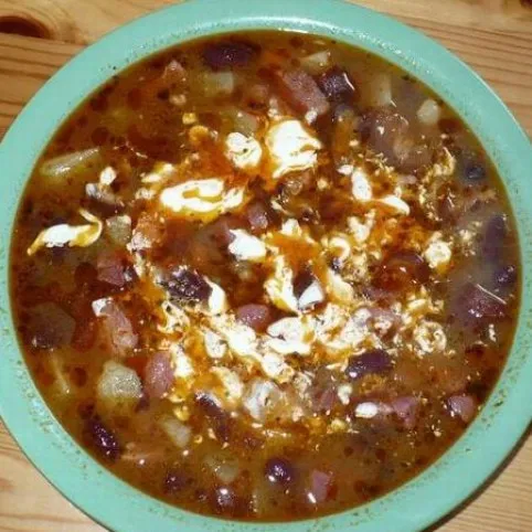 Babgulyás füstölt csülökkel recept