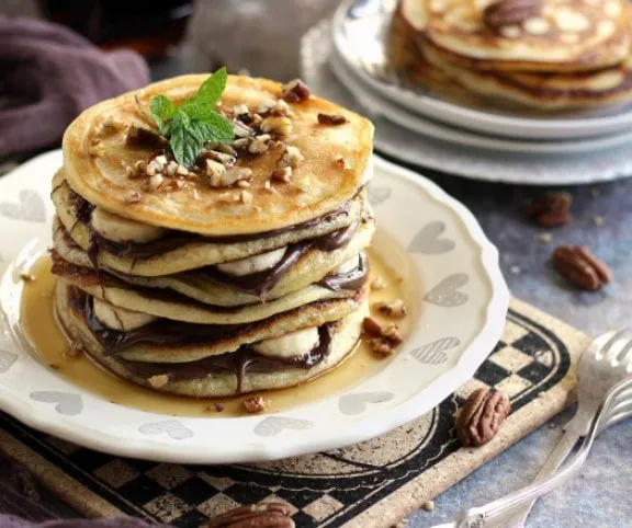 Banános-nutellás rakott palacsinta recept