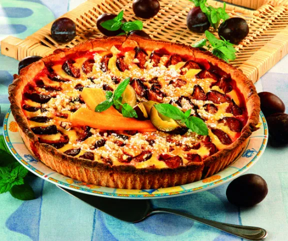 Fahéjas-mandulás szilvalepény recept