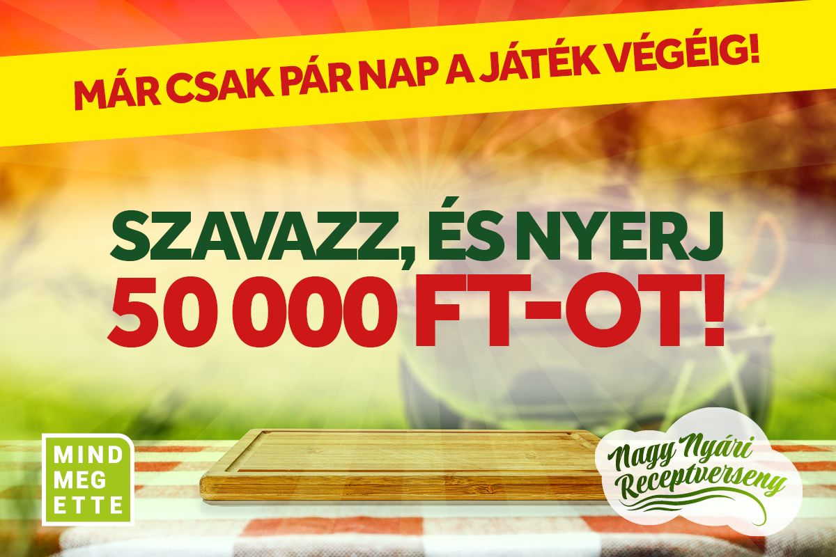 Szavazz, és nyerj 50 000 forintot a Mindmegettével