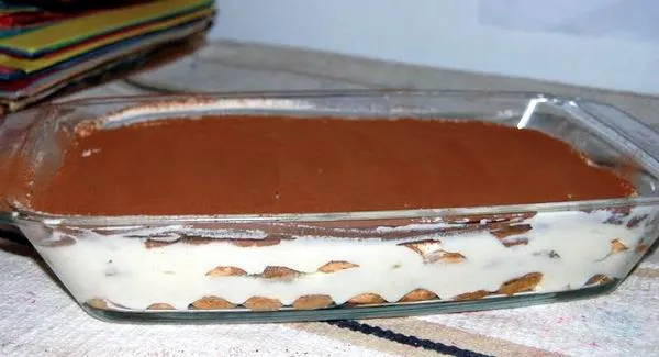 Tiramisu üvegtálban