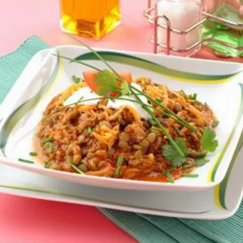 Lencsés chili recept