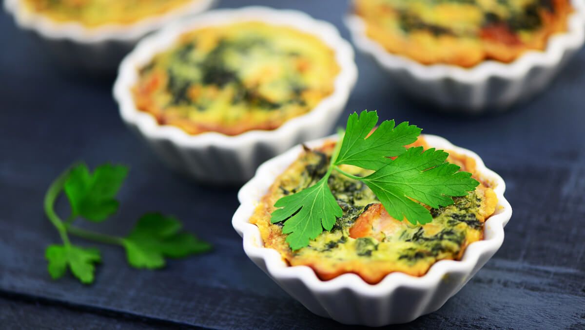 Készíthetjük a quiche-t egyszemélyes változatban is (Shutterstock)