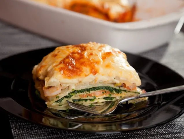 Mentás-halas lasagne recept