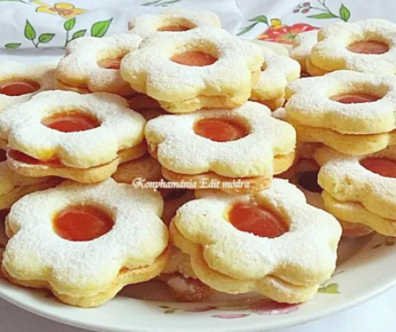 Mandulás-lekváros linzer recept