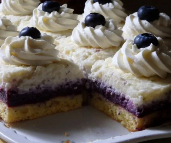 Áfonyás-tejberizses szelet recept