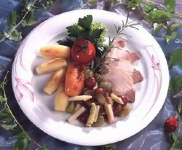 Borban párolt sertéscomb recept