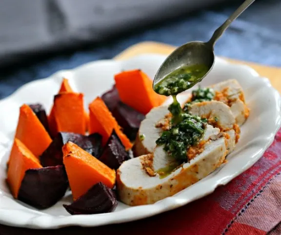 Sütőtökös pulykatekercs recept