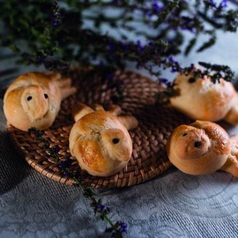 Madárkák kelt tésztából  recept