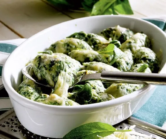 Spenótos galuska recept