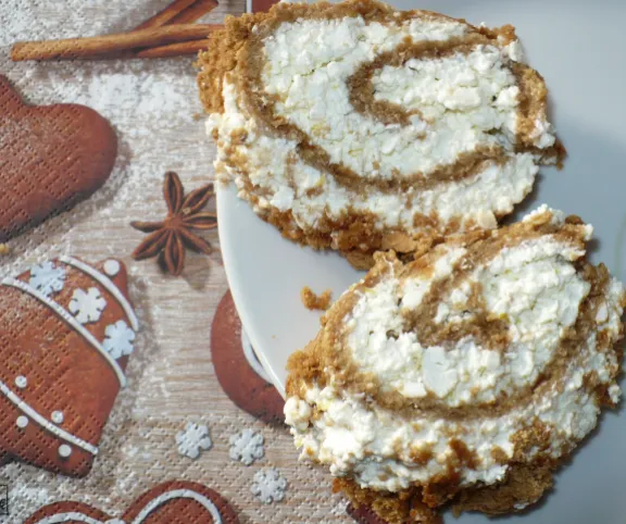 Puszedlitekercs túrókrémmel töltve recept