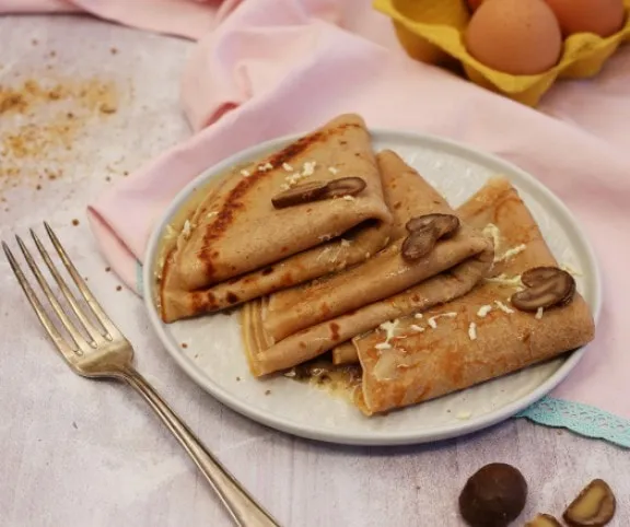 Gesztenyés-fehércsokis palacsinta (gm, lm) recept