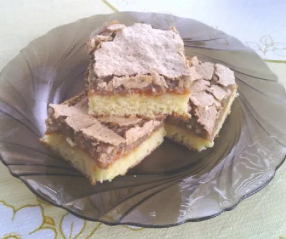 Diós-lekváros szelet (Londoni) recept