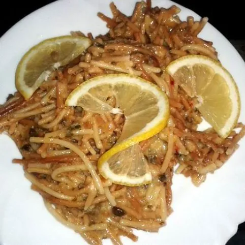 Pirított halas-olívás tészta recept