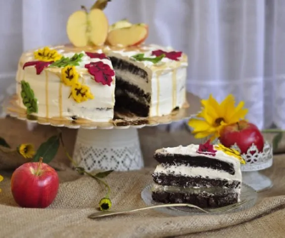 Almás-karamellás torta recept