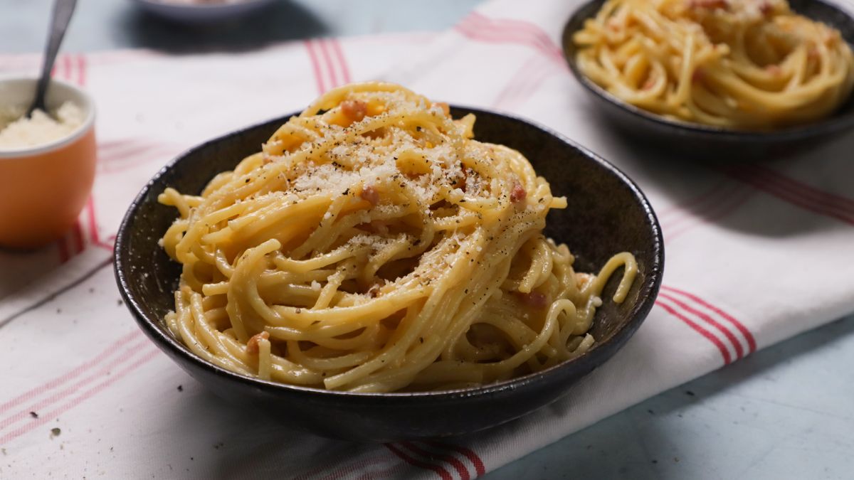 Az eredeti carbonara spagetti (tejszín nélkül)>>>