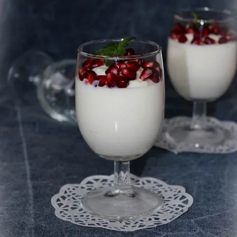 Vaníliás ricottakrém gránátalmával recept