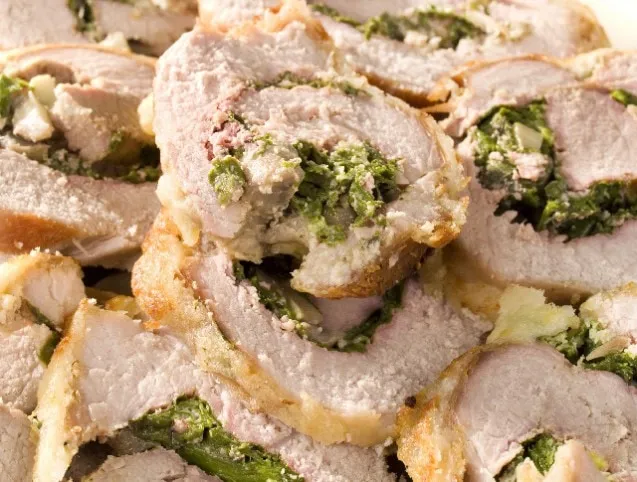 Spenótos karajtekercs recept