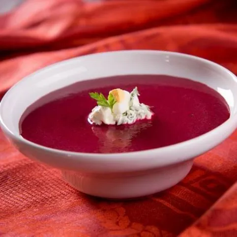 Céklakrémleves petrezselyemkrémmel recept