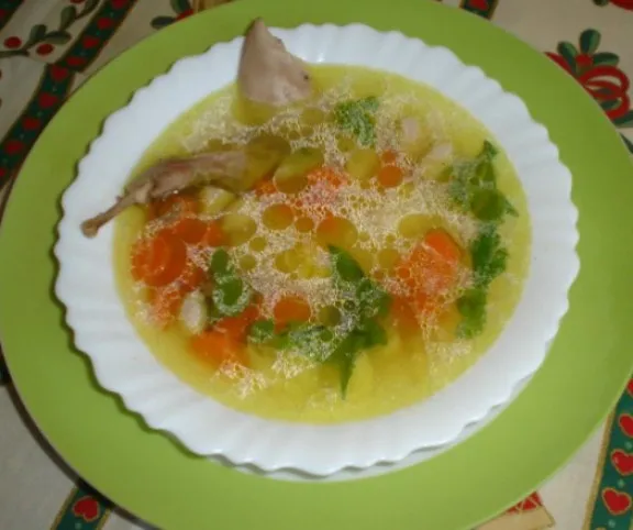 Fürjleves gazdagon recept