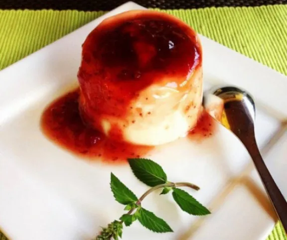 Panna cotta epres öntettel recept