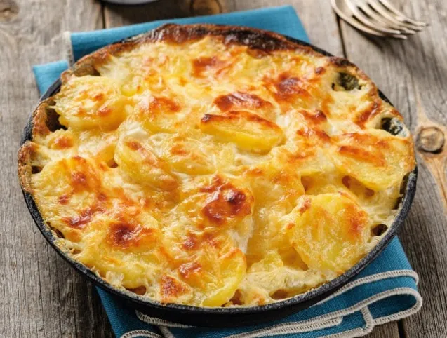 Tejszínes rakott krumpli recept