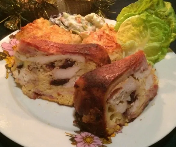 Áfonyás csirkemelltorta recept