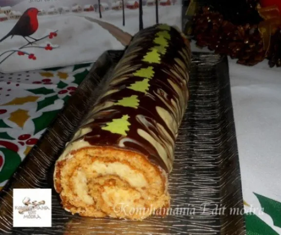 Mézes tekercs, kókuszos-mascarponés krémmel recept
