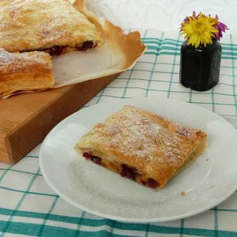 Almás-áfonyás pite recept