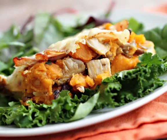 Csőben sült pulyka édesburgonyával recept