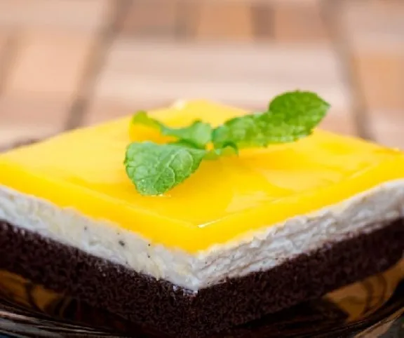 Túrós-narancsos szelet recept