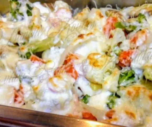 Zöldséges sült burgonya recept