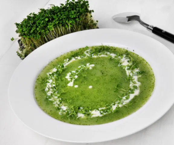 Zsázsás-petrezselymes burgonyakrémleves recept
