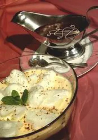 Hideg madártej forró Nutellával recept