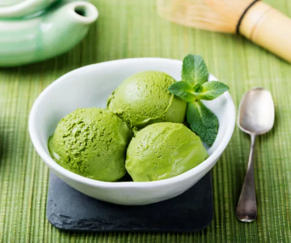 Zöldtea-fagyi  recept