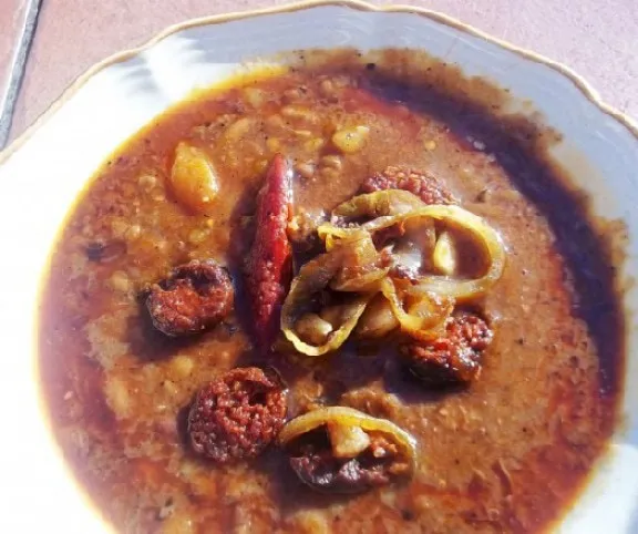 Bab-lencse-káposzta főzelék magyarosan recept