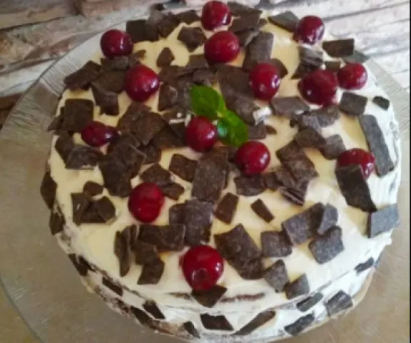 Fitt tejszínes meggytorta recept
