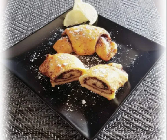 Citromos-kakaós tekercs (glutén- és tejmentes) recept