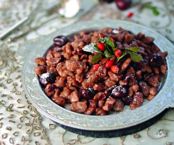 Gesztenyés galuska csipkebogyóízzel recept
