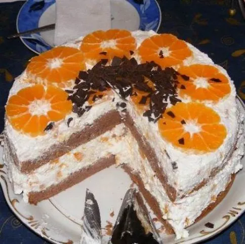 Mandarinos túrótorta recept