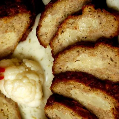 Karfiollal töltött fasírt kaporszósszal recept