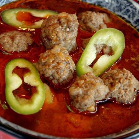 Húsgombócos gulyásleves recept